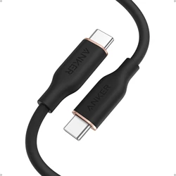 Anker Powerline III Flow Usb Type C Cable 100W USB C Cable Fast Charge USB 2.0 For iphone 15/15 pro/14/14 pro For Samsung Galaxy