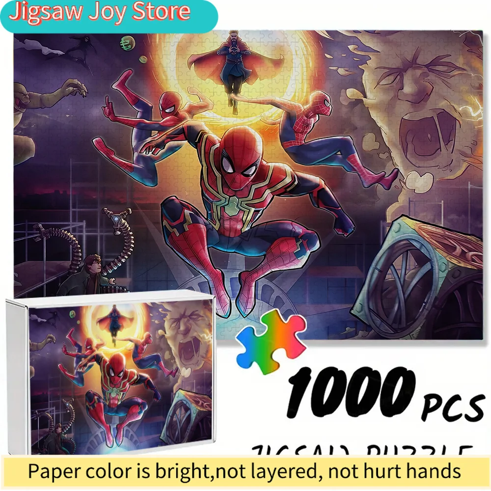 

Бесшовные пазлы на тему Marvel Z9.22-59 с изображением Человека-паука и Доктора Стрэнджа в совместной битве - прочные, из плотного материала.