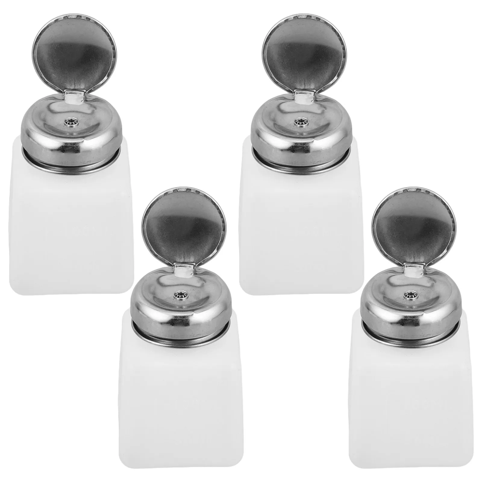 4Pcs Industrial Solvent Cleaning Bottles Push Down Alcohol Pump Dispenser Leak Proof Phone Maintenance Bottle for Electronics