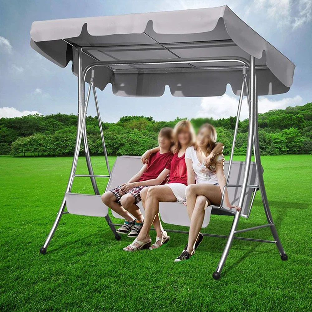 210D/ Waterproof Swing Cover Swing Chair Top Rain Cover Rain-Proof Seat Cover Outdoor Garden Courtyard Swing Chair Dust Cover