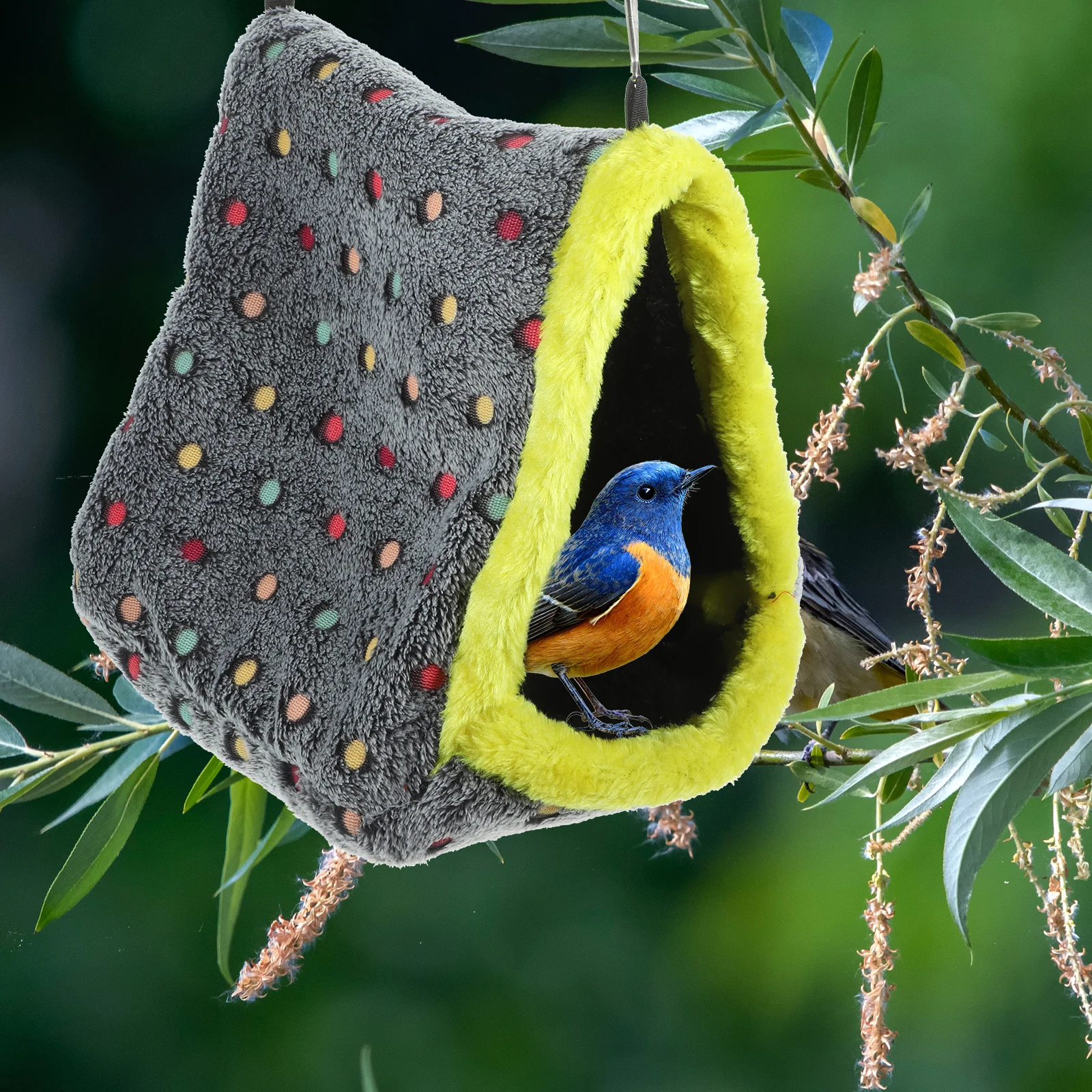 

Hanging Hammock Parrot Bed Cage Nest Winter Warm House For Parakeets Cockatoos Durable Soft Bird Nesting Bed Cage Accessories