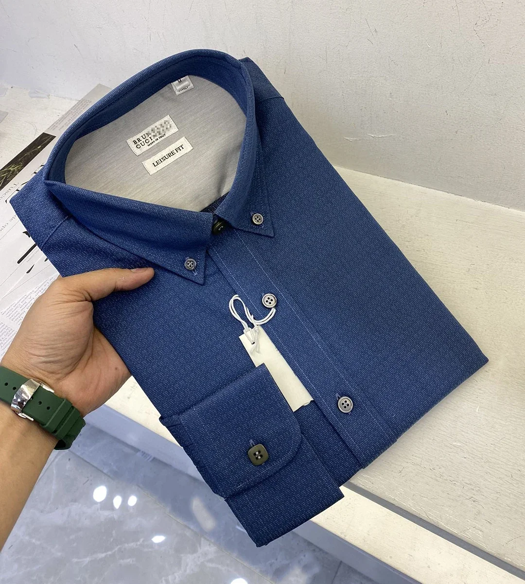 

BC Shirt cotton men 2024 new Business Casual comfort Breathable high-quality Long sleeve shirt Classic INS Old Money