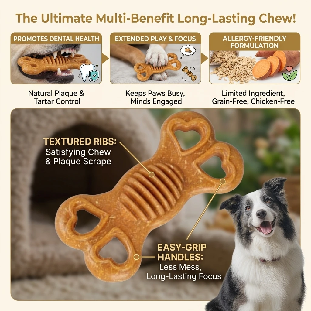 1/2/3 unidades de brinquedo para cães, resistente e durável, com textura de osso, ideal para cães que mastigam com força, perfeito para cachorros, brinquedos para cães, artigos para animais de estimação.