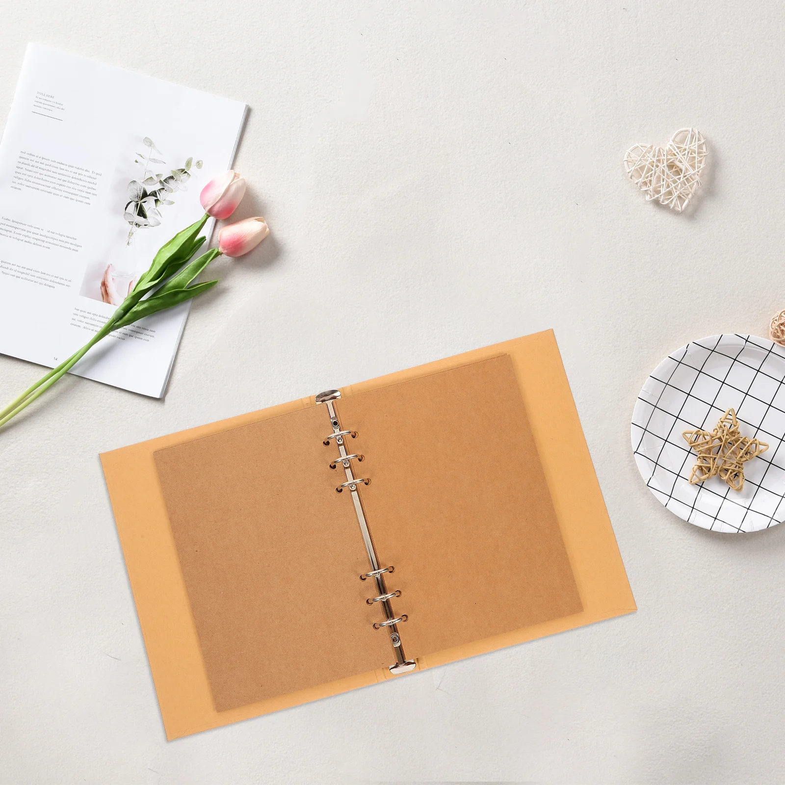 1 مجموعة كرافت ورقة دفتر لمذكرات السفر مجلة مخطط الموثق غطاء حامي خفيفة الوزن غطاء الموثق للمدرسة الجمالية