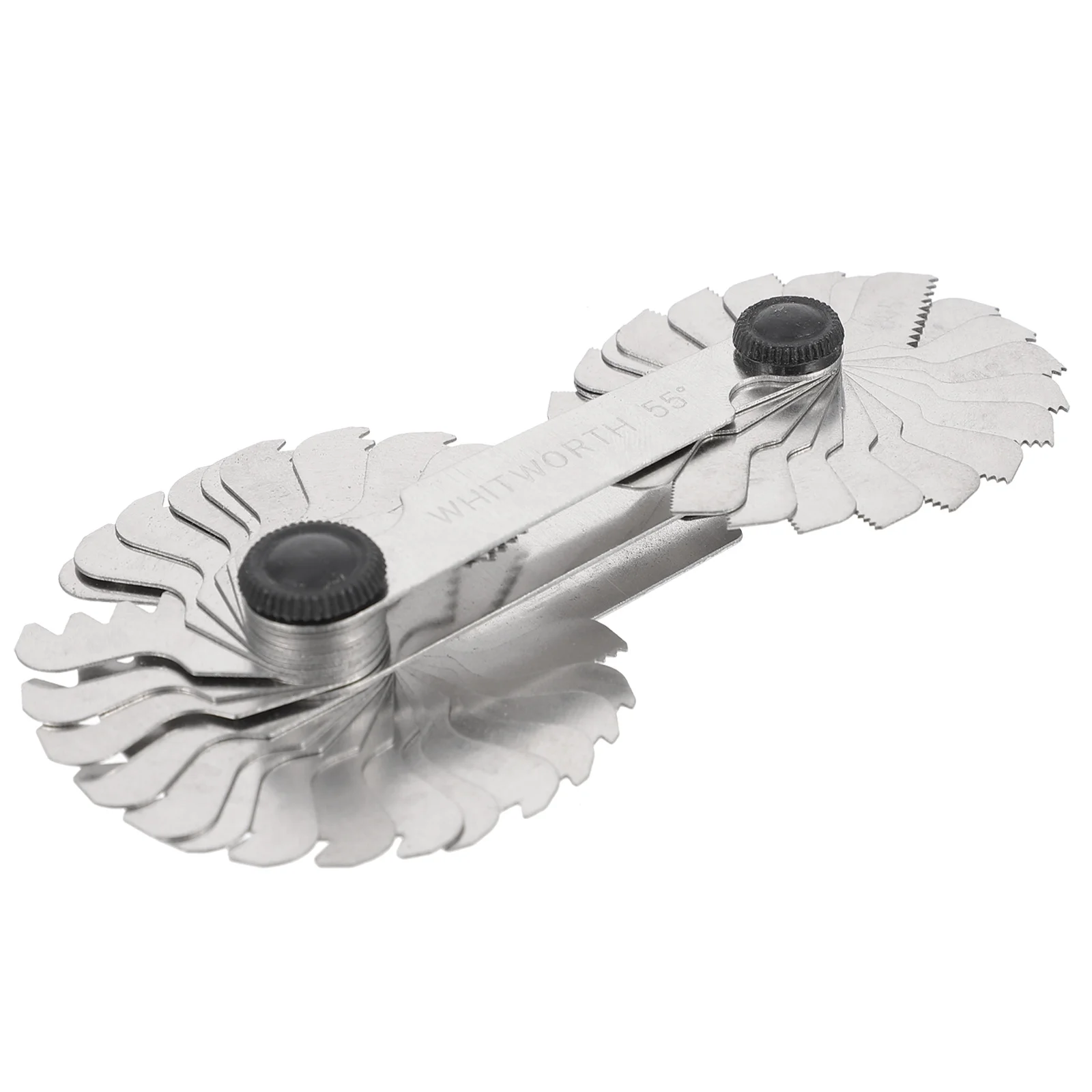 4 шт., резьбовая заглушка, измерительный инструмент для измерения шага винта, прочный, легкий, карманный размер, измерение шага зуба с внешней резьбой