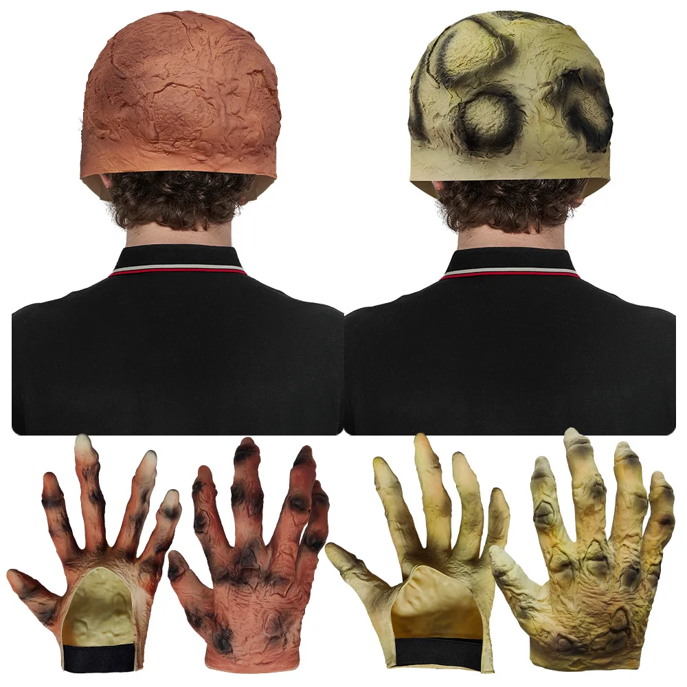 Halloween Totenkopfmaske mit Beiden Händen Gruselige Schreckliche Horror-Party-Dekoration Lustige Cosplay-Requisiten Masken – Detail 2
