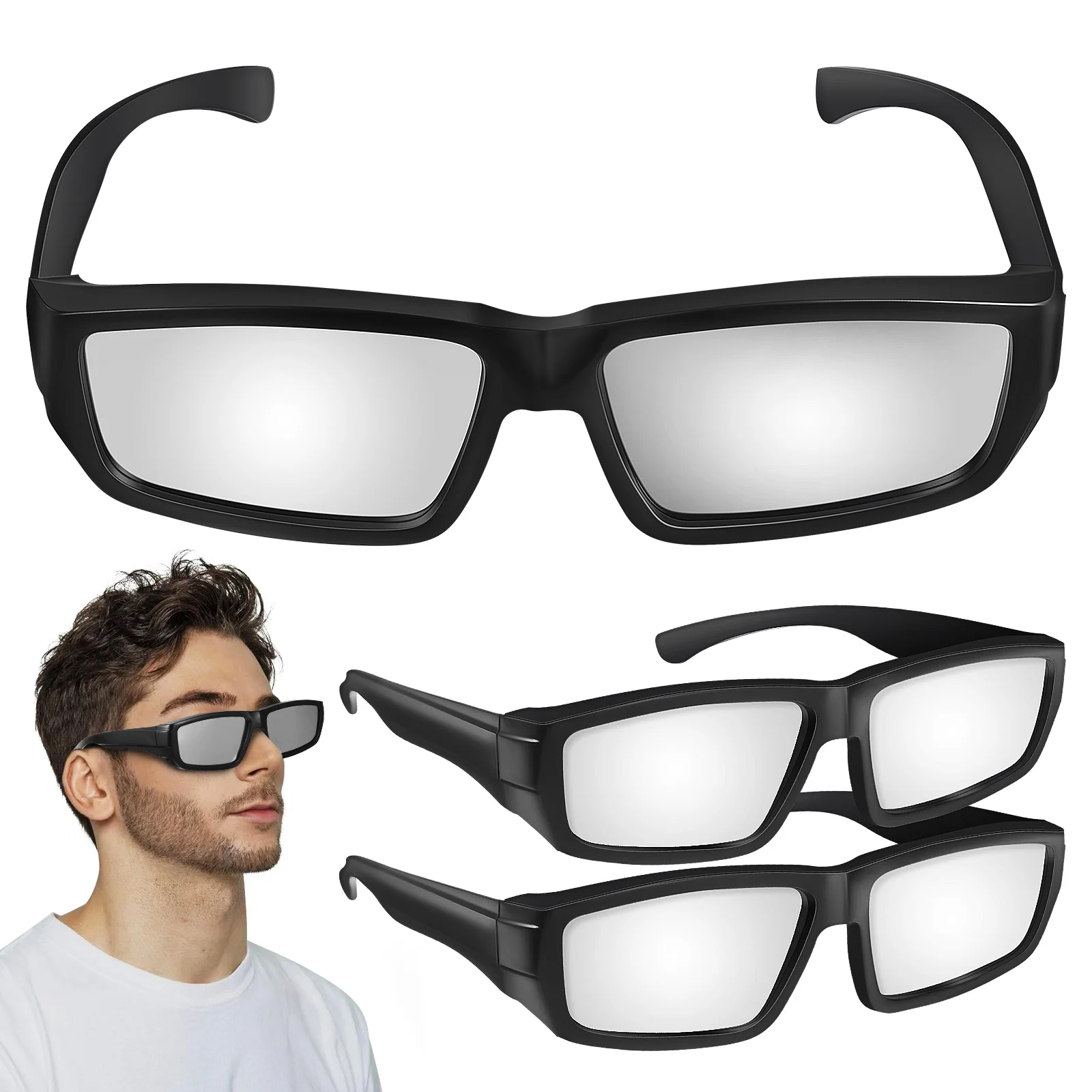 3 Pcs Glasses Wrap Around Welding Protective Safety Eyeglasses Over 8cm Goggles