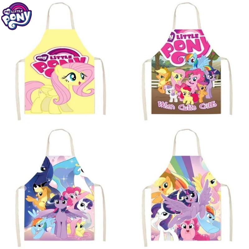 

My Little Pony Twilight Sparkle Fluttershy креативный мультяшный милый принт для дома и кухни, противообрастающий фартук ручной работы для родителей и детей
