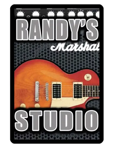 Personalized STUDIO Sign Printed with YOUR NAME..Custom Aluminum Signs..LPMA201