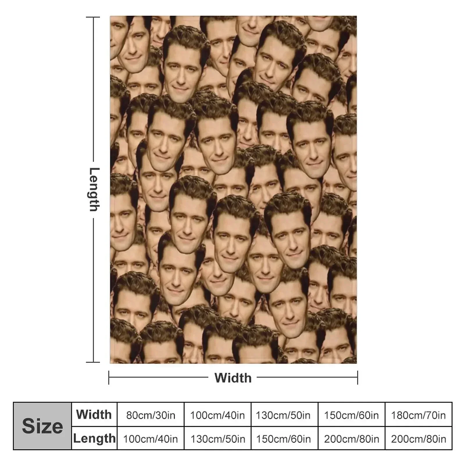 matthew morrison Throw Blanket couch cozy soft plush fuzzy picnic outdoor blanket