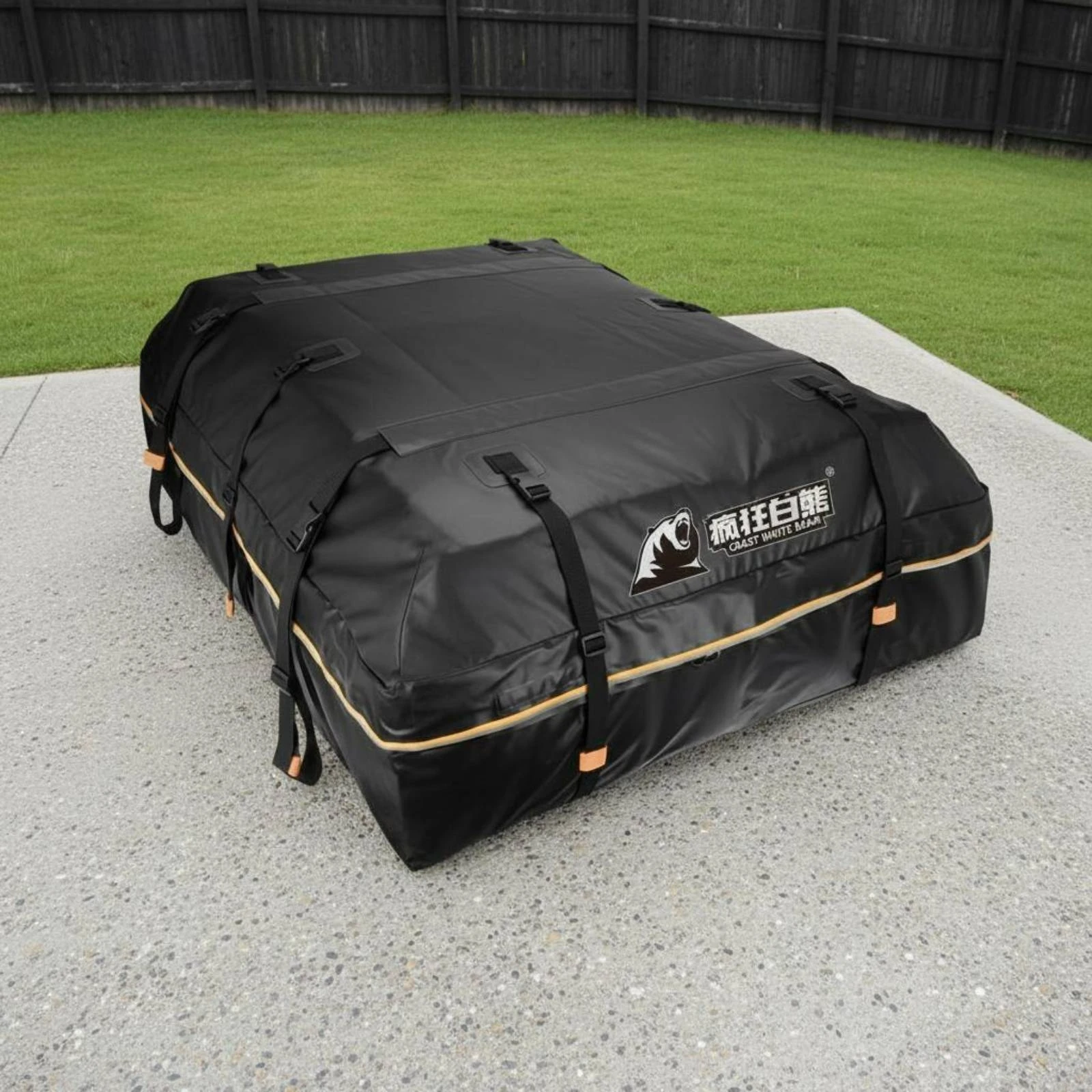 Waterproof Roof Bag Sunproof Car Roof Cargo Bag Rooftop Cargo Carrier Foldable Combination Lock for Road Journey