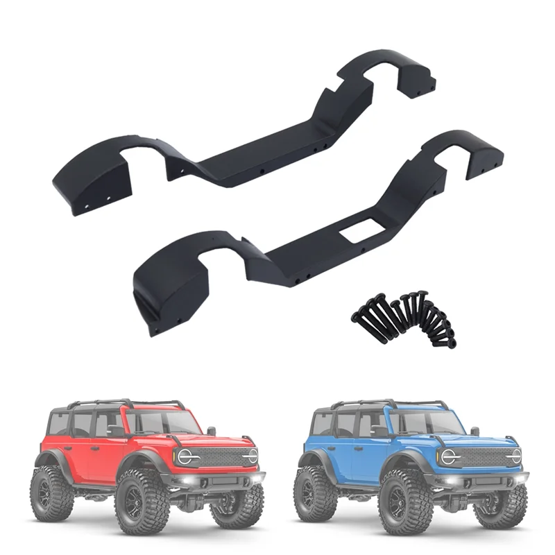 A63T-garde avant et arrière en plastique garde-boue pour TRX4M Bronco 1/18 RC pièces de mise à niveau de voiture sur chenilles
