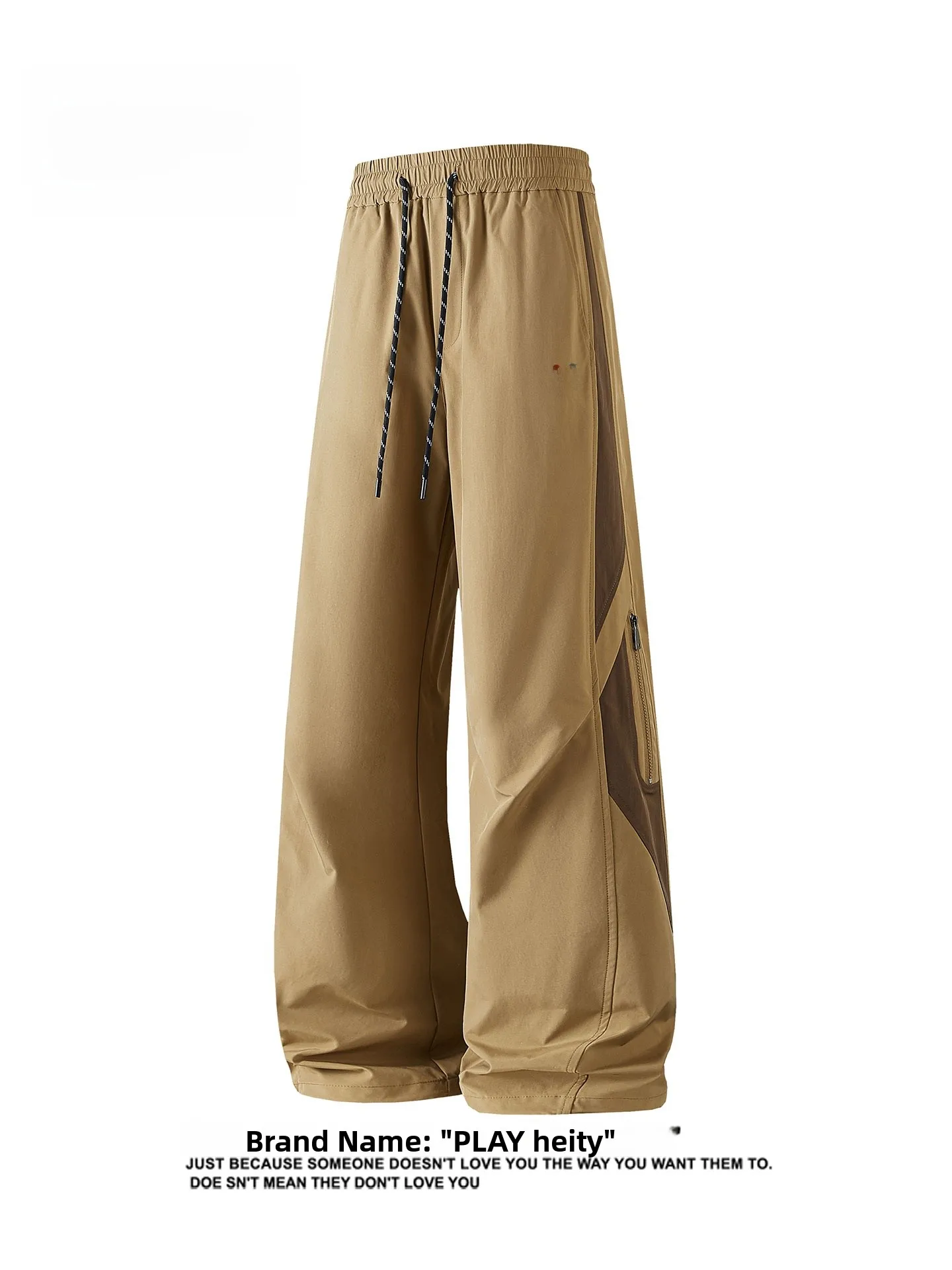 

Play Hei Trendy Color Blo Men Women High Rise Comfortable Loose Wide Leg Casual Pants Casual Loose Straight Leg Pants