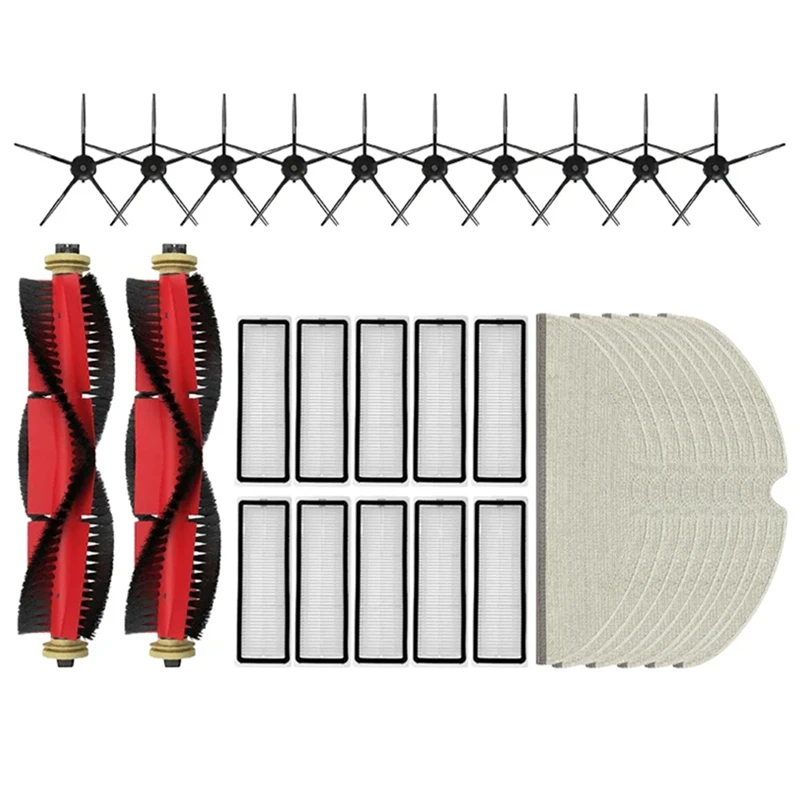 

Сменная щетка для пылесоса Xiaomi Roborock S5 Max S6 S6 Maxv, фильтр НЕРА, насадка на швабру, тканевые аксессуары