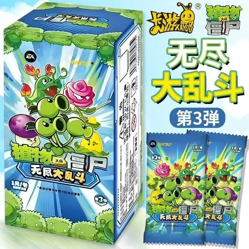 

Карточная игра KAYOU Plants Vs Zombies, серия Endless Battle 3, Nature Journey, полный набор, коллекция аниме, праздничный подарок