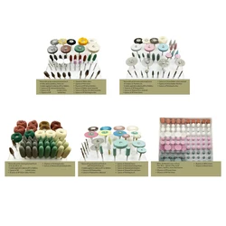 1set HP Kit Dental Grinding Polish Lithium Diasilicate Burs Dental Materials