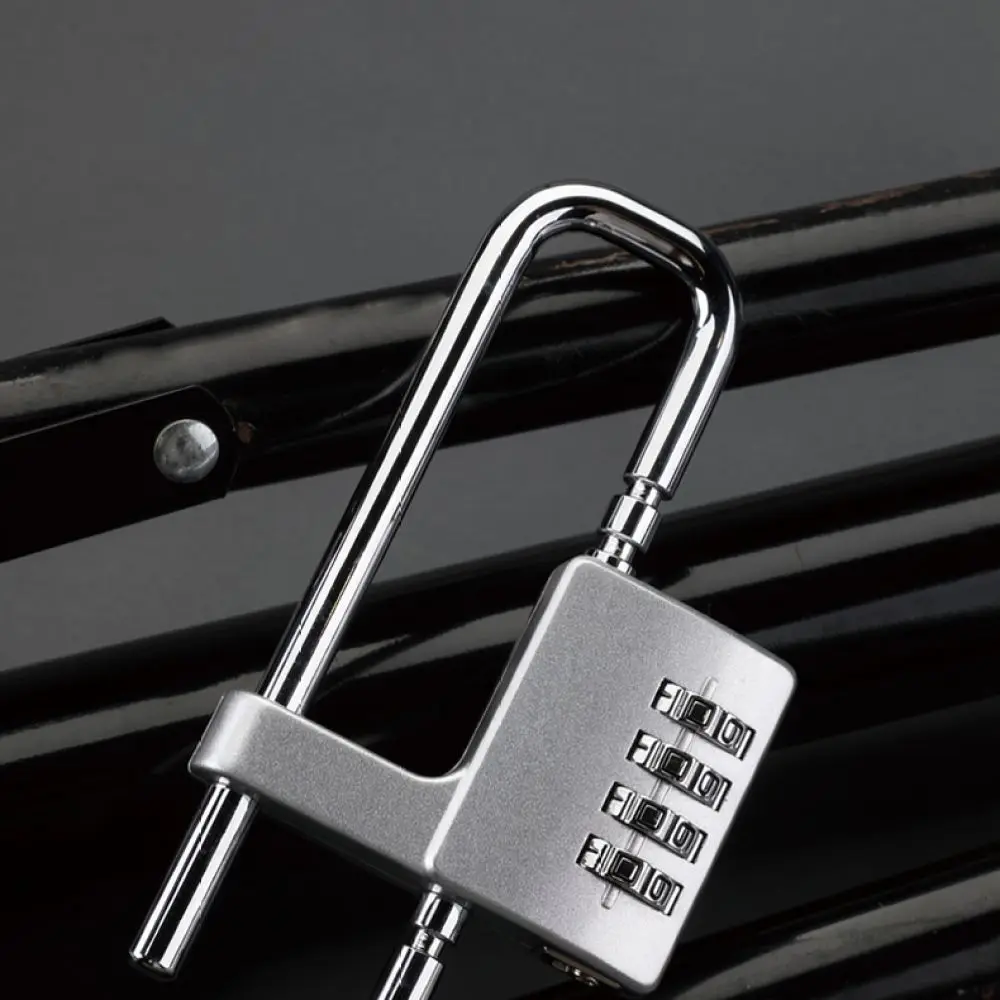 Long U Lock For Furniture Handles Password Security Padlock For File Cabinet Drawer Storage Modern Alloy Steel