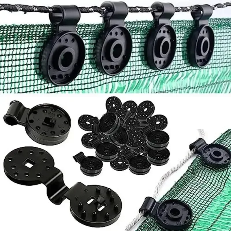 

50/20Pcs Shade Cloth Clips Shade Fabric Clamps Grommets For Net Mesh Cover Sunblock Fabric In Garden Backyard Greenhouse Fixer