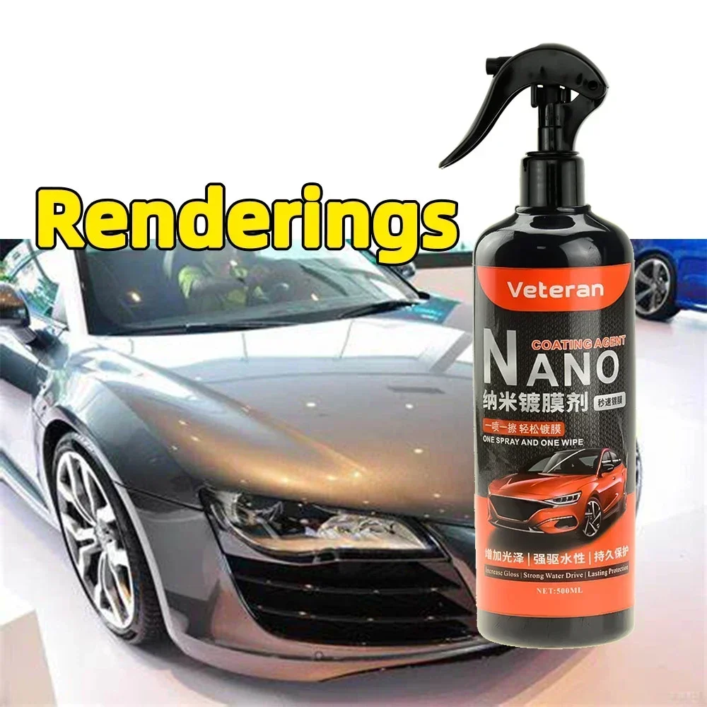 500ML 9H Hardness Car Detailing Ceramic Coating Car Products Ceramic Coating Nano Glass Plated Crystal Car Polish