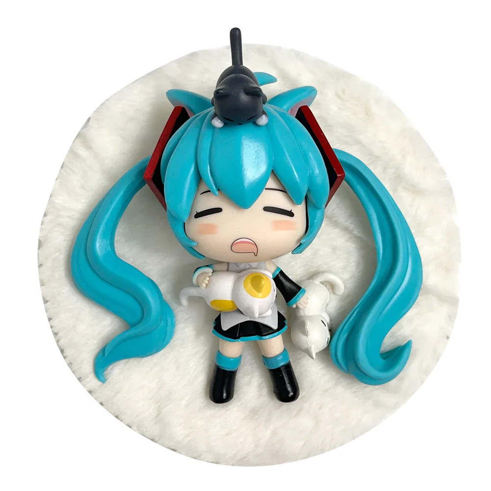 12CM Anime Hatsune Miku Figure Sleep Dream Hatsune Miku Action Figures Cute Collection Model Toy Gift