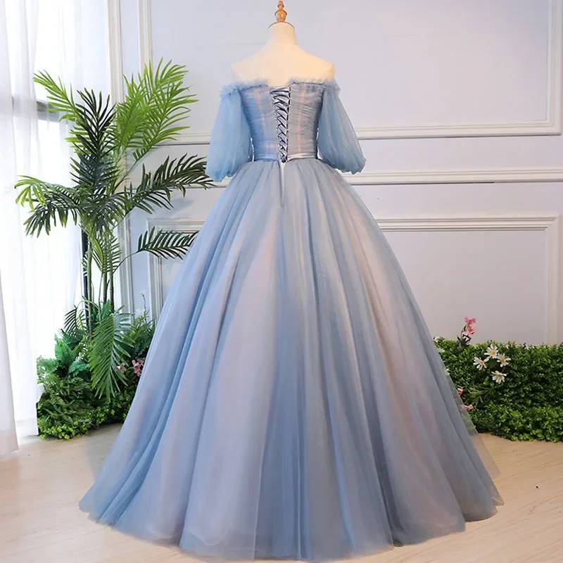 2025 novo vestido de noite de um ombro com saia bufante volumosa traje de festa formal vestido de baile feminino