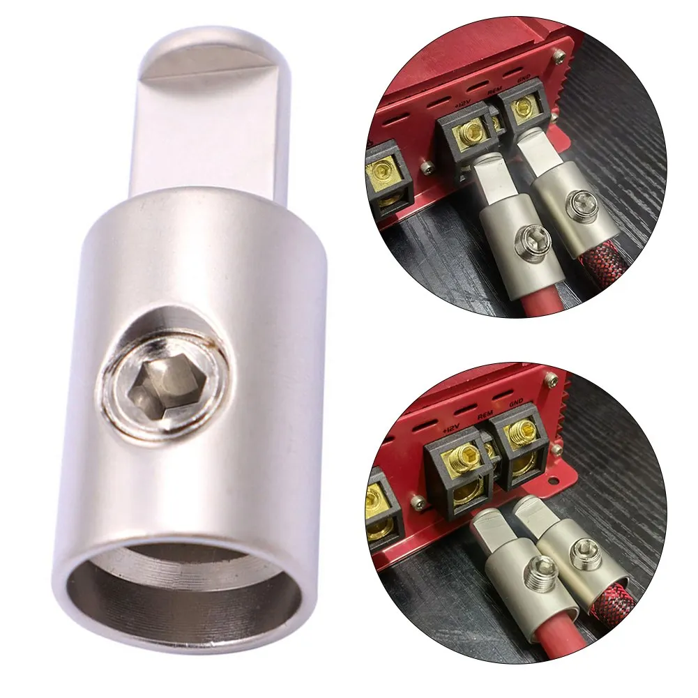 Car Audio Wire Reducer Kit 2 pcs 1/0 For AWG to 4 For AWG Ground Power Cable Adapter for Stable Signal Transmission