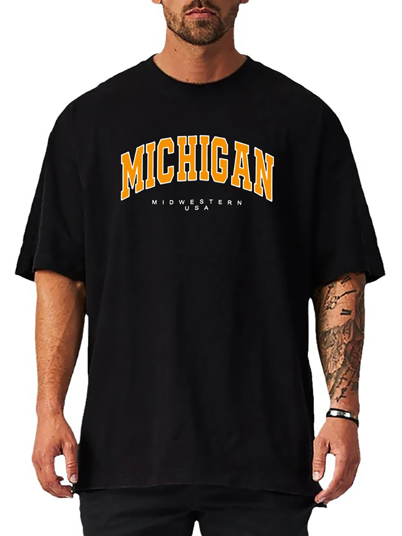 Oversized Half Sleeve Running T Shirts Men Summer Mesh Dropped Shoulder Loose T-shirt Gym Fitness Sports Tshirt Men