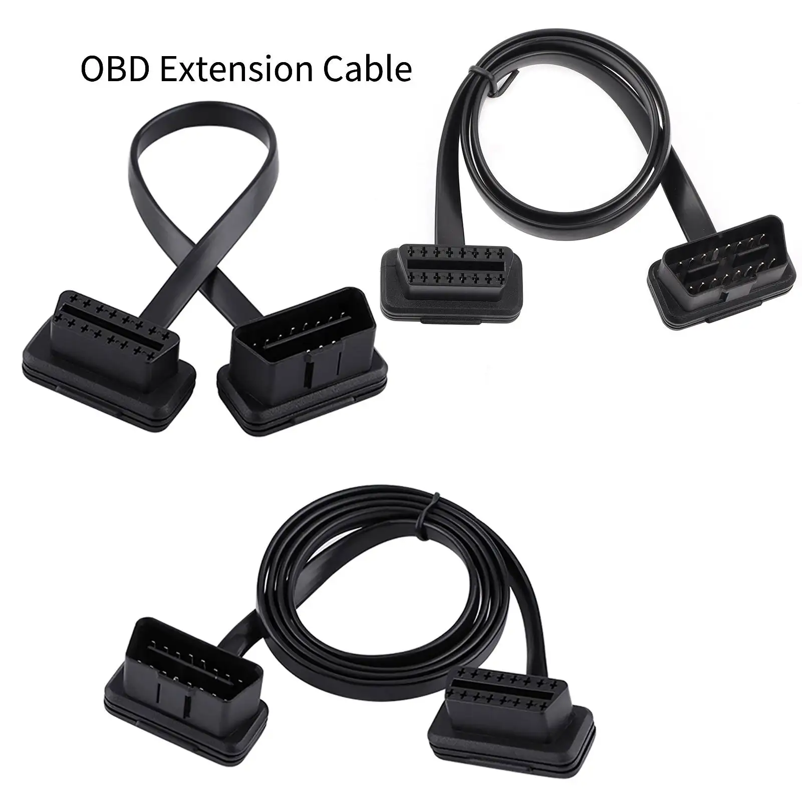 1pc Diagnostic Extension Adapter 16 Pin Male to Female Cable Car Auto OBD Extension Cable Diagnostic Adapter