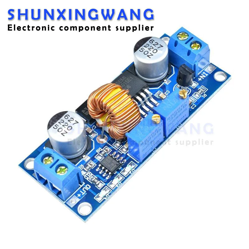 CC CV 5A Lithium Charger Board XL4015 Adjustable 6-38V To 1.25-36V DC Step Down Power Supply Buck Module LED Driver