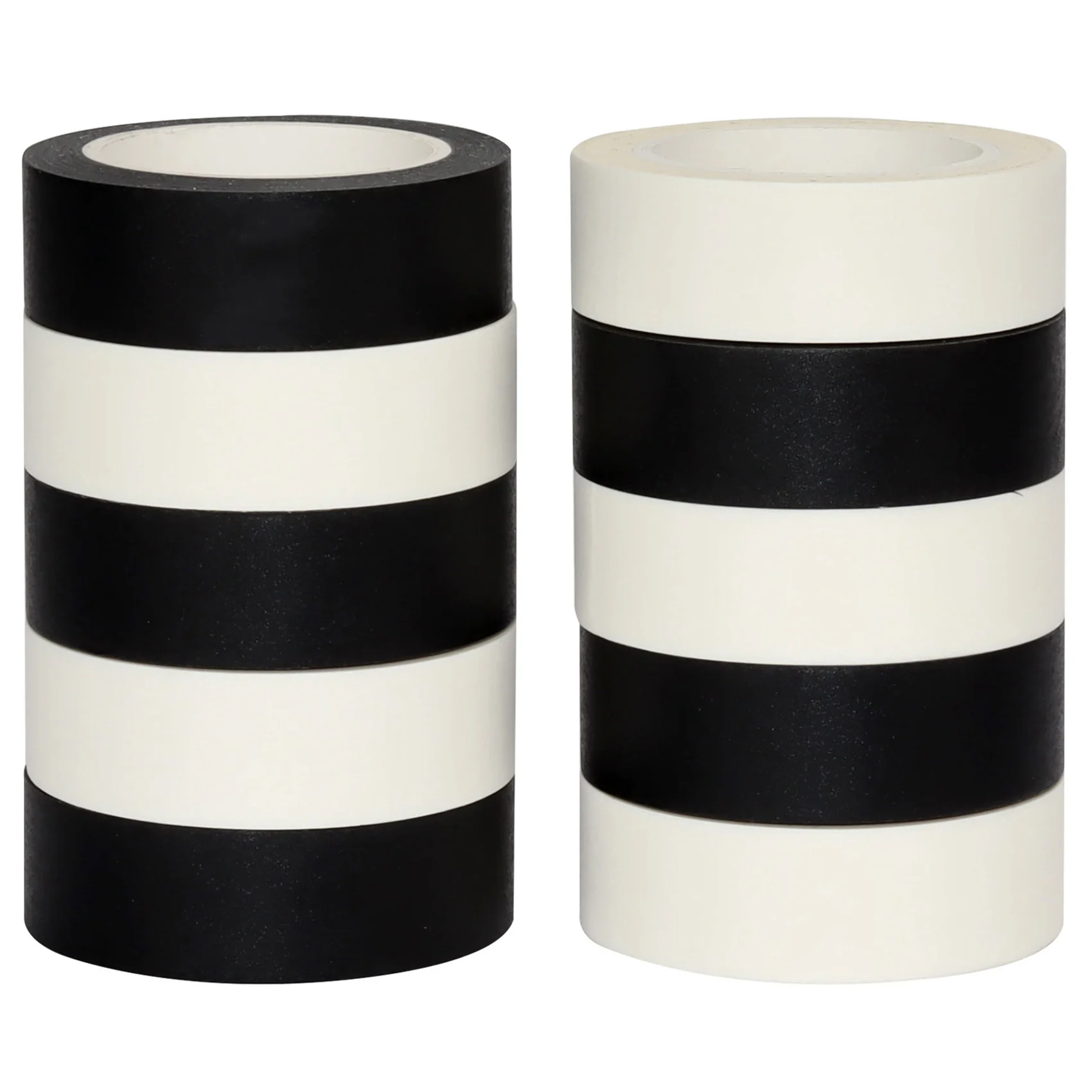 

Creative DIY Basic Solid Color Black and White Paper Tape Foreign Trade Supply and Paper Tape Box Set Hand Account Tape