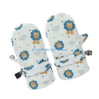 1 Pair Kids Skiing Gloves Boys Girls Winter Mitts Water Proofing Fleece Lined Warm Mittens for Snow Fun Outdoor Play U6XE
