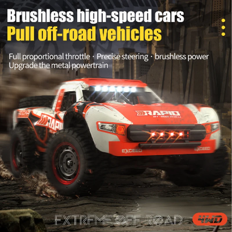 Q130 1:14 70 KM/H 4WD RC Auto Mit Licht Bürstenlosen Motor Fernbedienung Autos High Speed Drift Monster Truck Spielzeug für Erwachsene Kinder