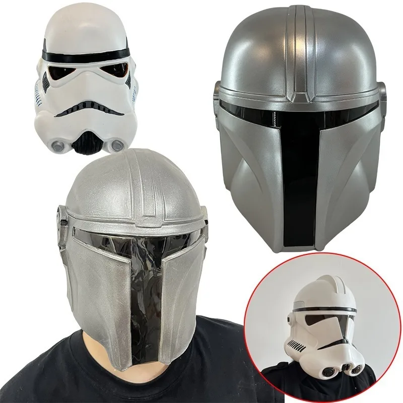 Star Wars Black Samurai Cosplay Anime Karakters Kinderdag Schoolprestaties Latex Masker Decoratie Speelgoed Verjaardagscadeaus