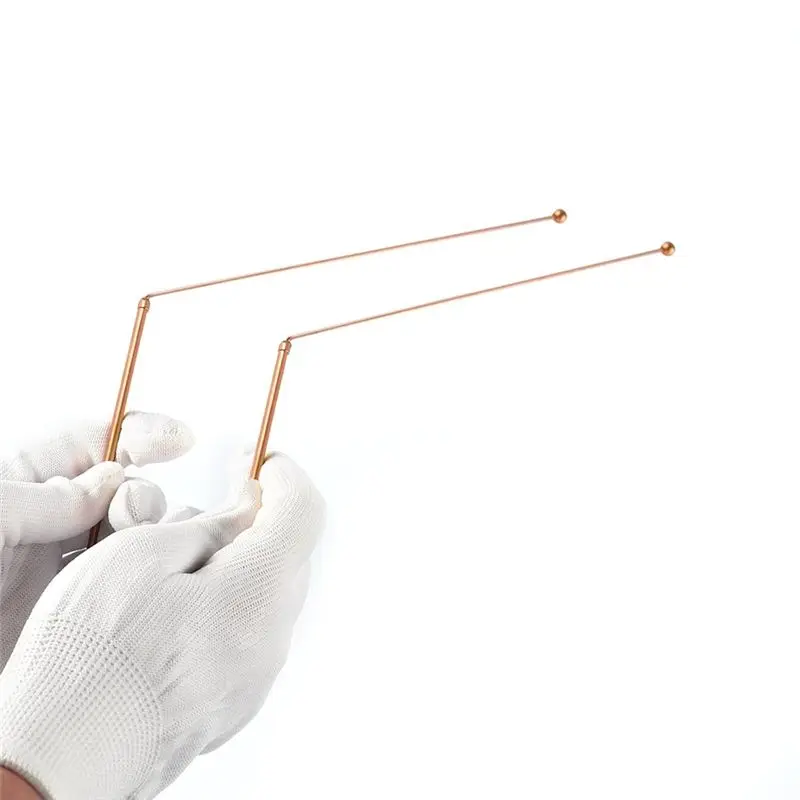 AT21-Copper Dowsing Rods 2PCS Divining Rods+Dowsing Pendulum + Divination Mat- For Divining Water,Treasure,Buried Items Etc