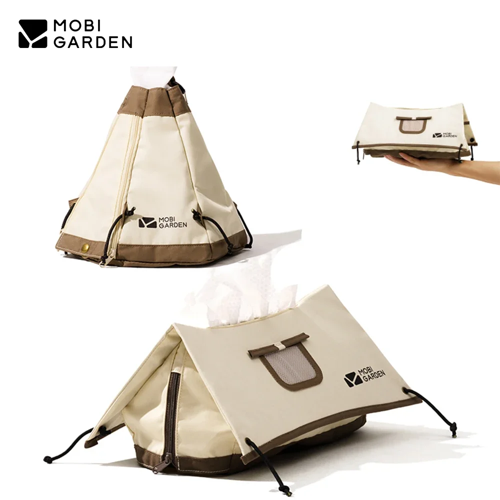 

MOBI GARDEN Tissue Box Mini Tent Shape for Paper Pumping Tissue Roll Outdoor Indoor Decoration