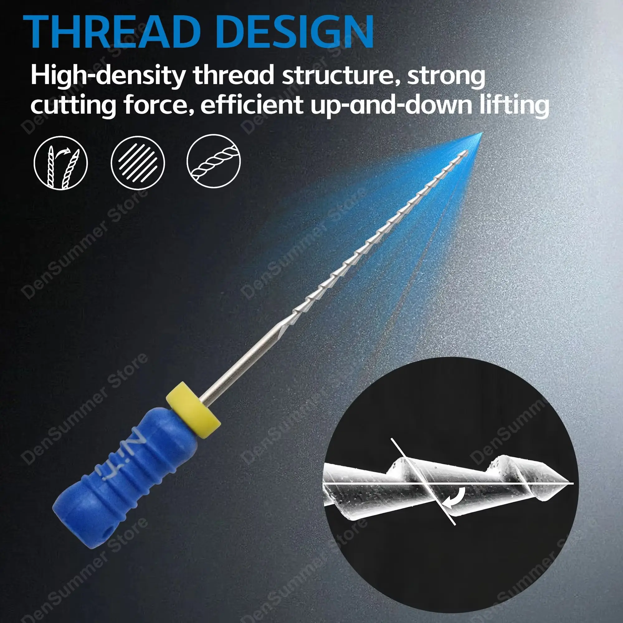 3 Boxes DenSummer Easy To Use 21/25mm Nickel-titanium H-FILES #15-40 #45-80 Endodontic Files NiTi H Files Hand Use Endo Files