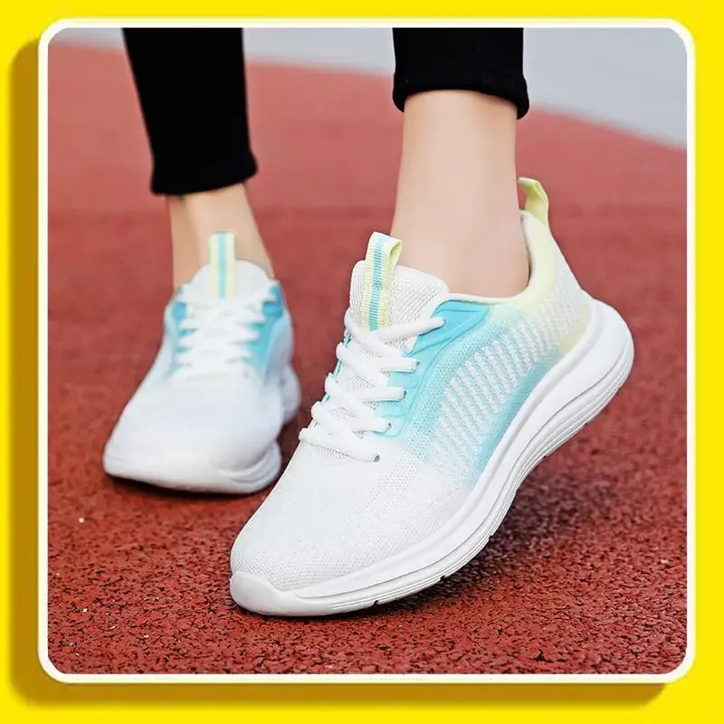 Tenis White Shoes Women's 2024 Spring and Autumn Best-Selling Breathable Versatile Single-Layer  Thin Sports Shoes