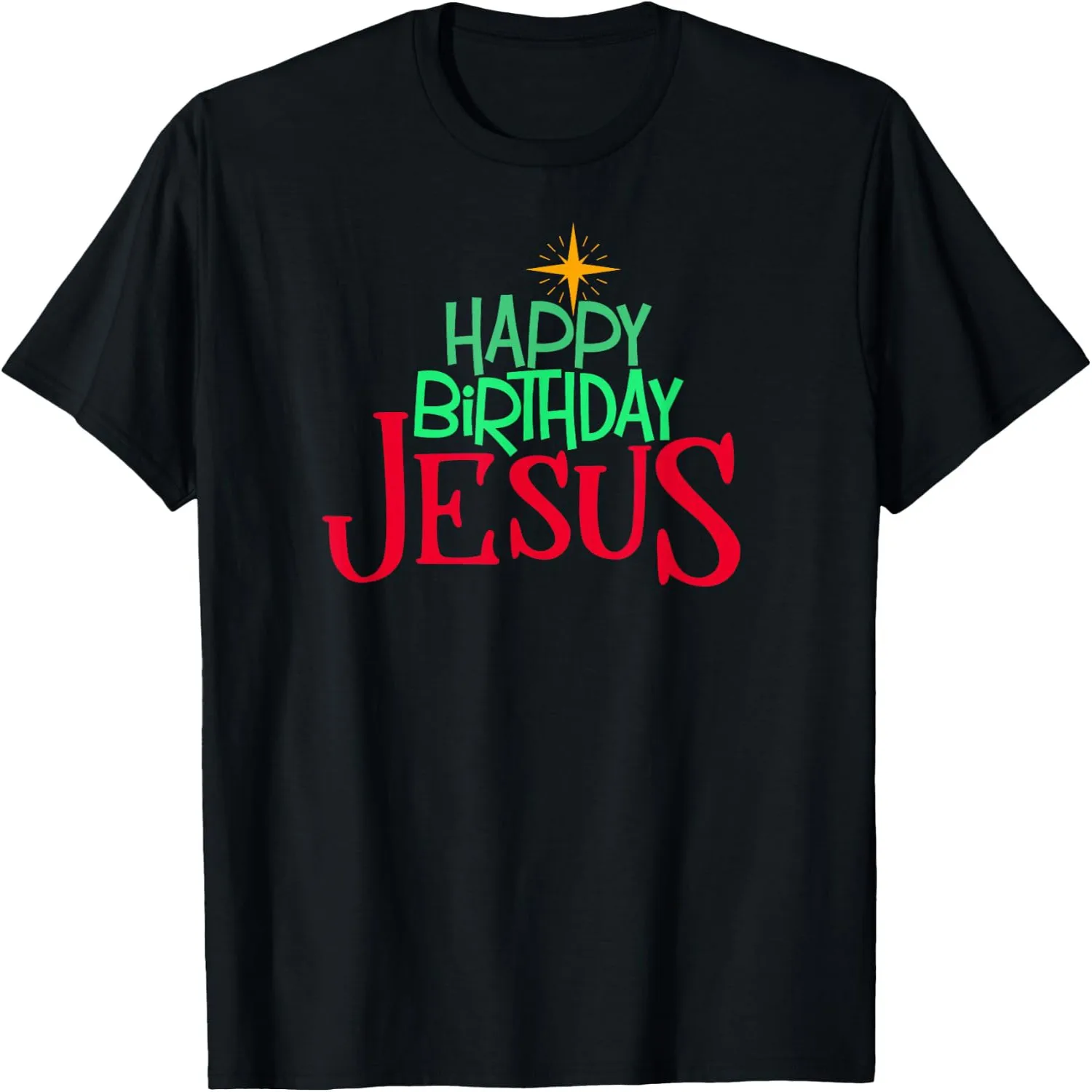 Christian Christmas Happy Birthday Jesus Women Men Kids T-Shirt