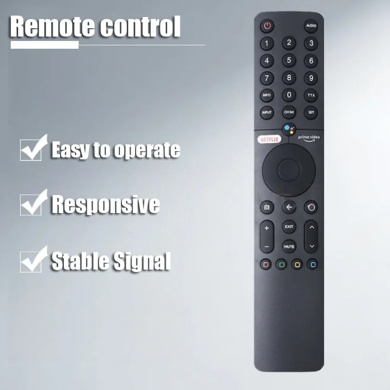 

for Xiaomi Mi TV XMRM-19 Bluetooth Voice Remote Control XMRM-ML P1 Android Smart TV L43M6-6AEU L43M6-6ARG P1 32/43/55