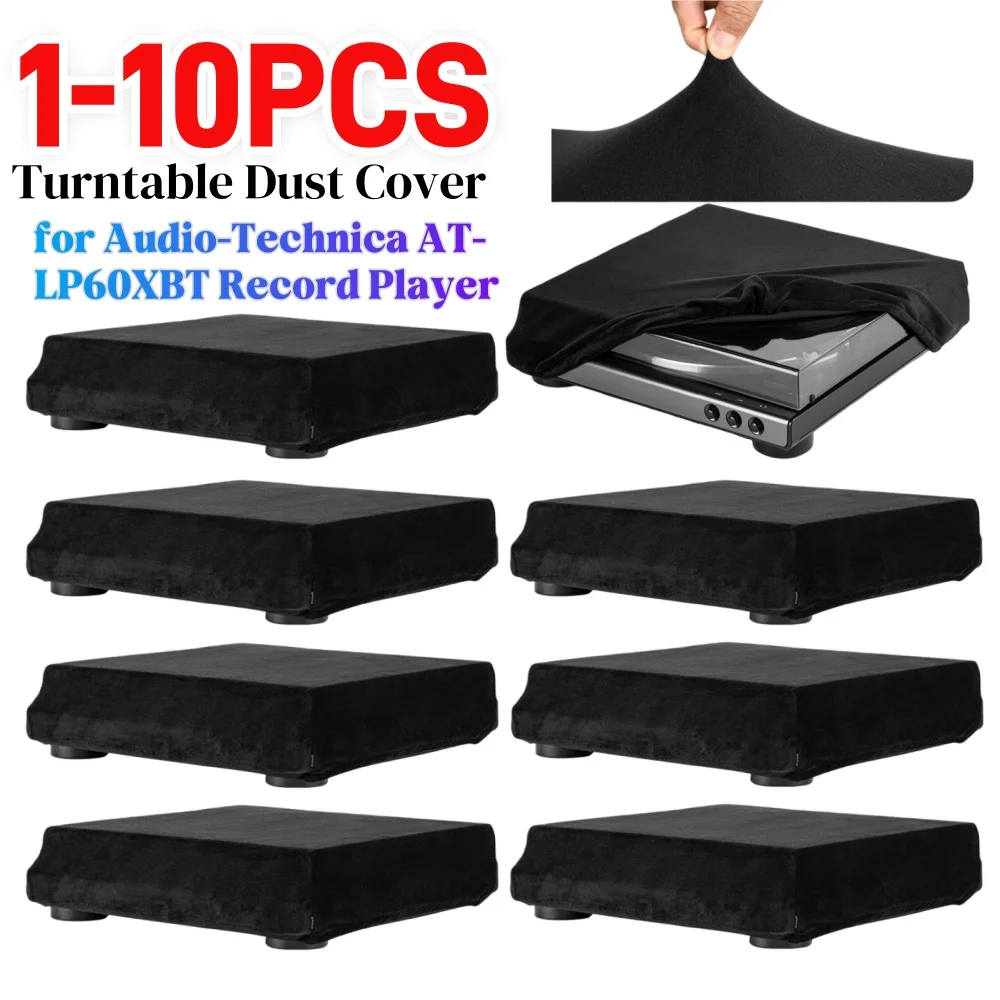 

Protective Case Cover Spandex Dustproof Protective Cover Turntable Dust Case Sleeve for Audio-Technica AT-LP60XBT Record Player
