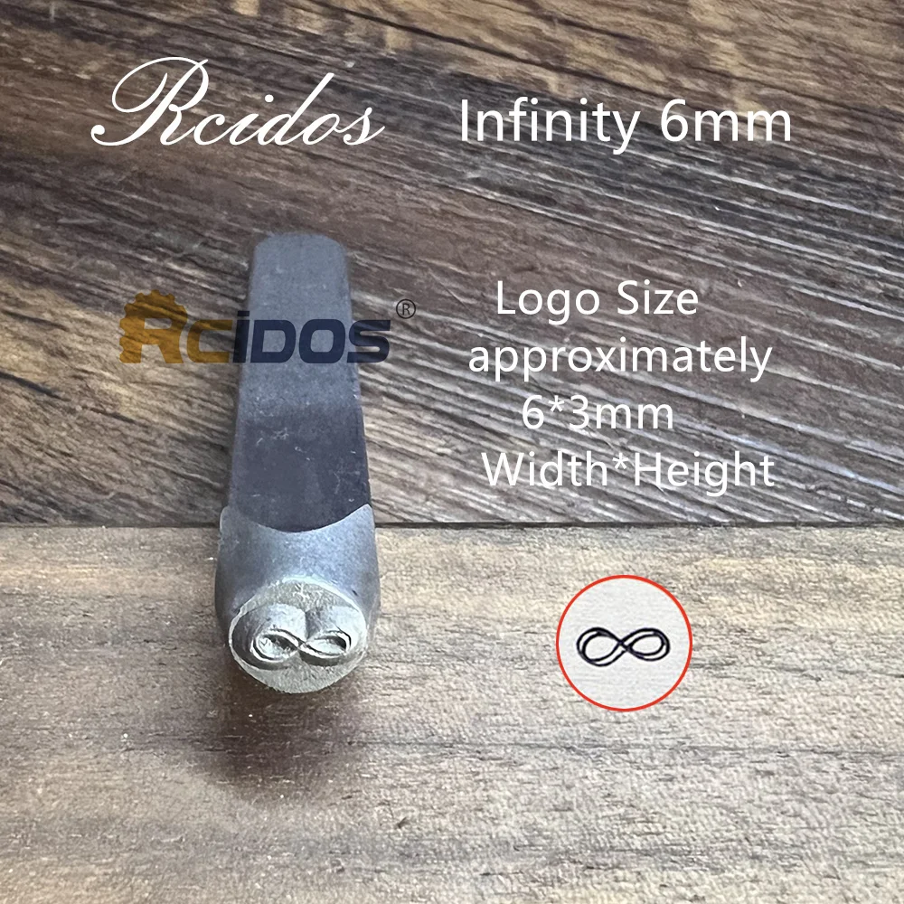 RCIDOS 6MM Infinity Heart/Cross Design Metal Jewelry Stamps,DIY Bracelet/jewelry symbols steel stamp,1pcs price