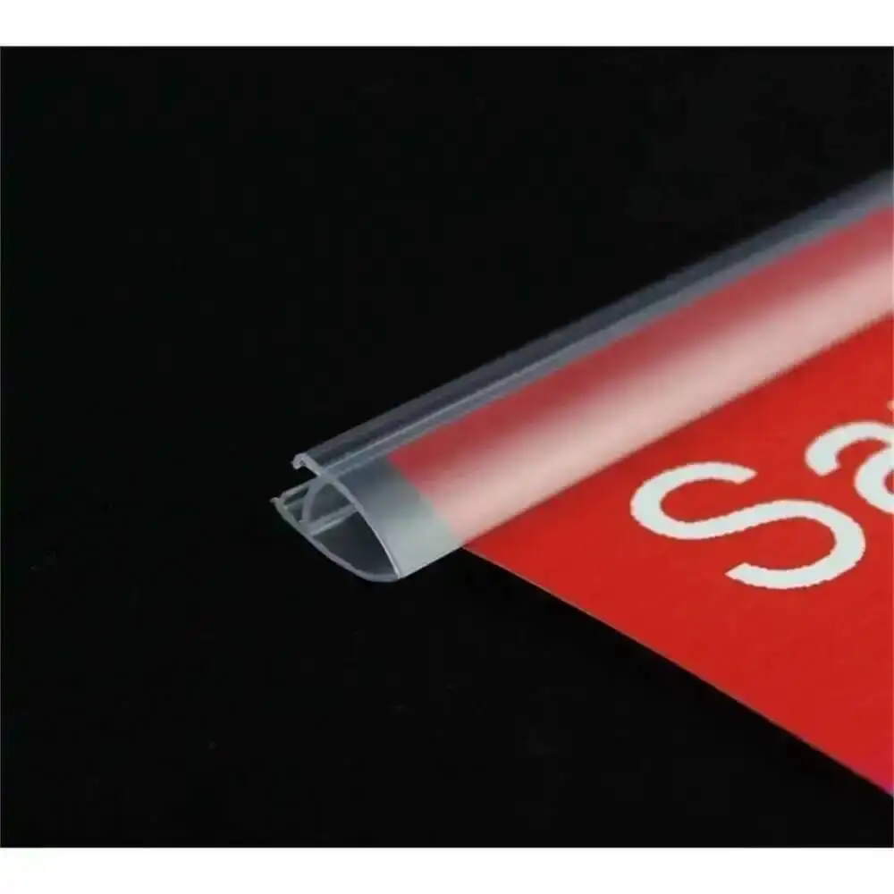 26cm Sign Flag Pole Hook Rail Plastic Poster Hanger Strip Label Clip Frame Banner Rod Snap Advertising Picture Support System