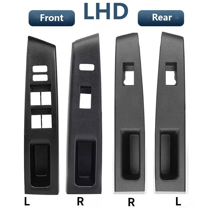 Panel de interruptor de ventana de coche RHD para Toyota Vitz 2010 - 2014 para Toyota Yaris LHD 2012 2013 2014 Panel superior de reposabrazos delantero y trasero