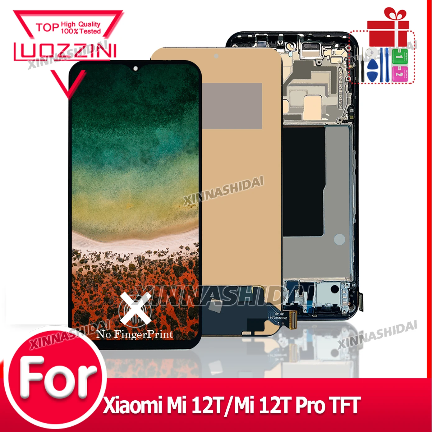 Tested TFT For Xiaomi Mi 12T/ Mi 12T Pro LCD Display Touch Screen For Mi 12T/ Mi 12T Pro LCD Assembly Replacement