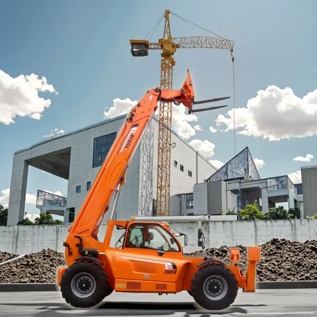 Diesel Engine Telescopic 4.5 Ton 17M Lifting Height Hydraulic Telehandler Telescopic Handler Forklift For Construction Works