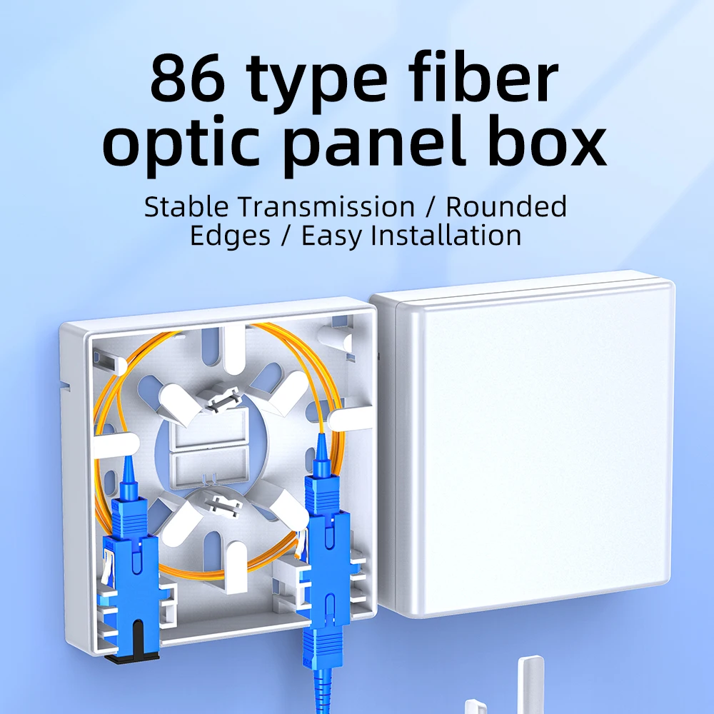 Fiber Terminal Patch Panel Joint Box Optic Terminal Wall Mounting Junction Termination Box SC Fiber Combination 86 Information - view 3