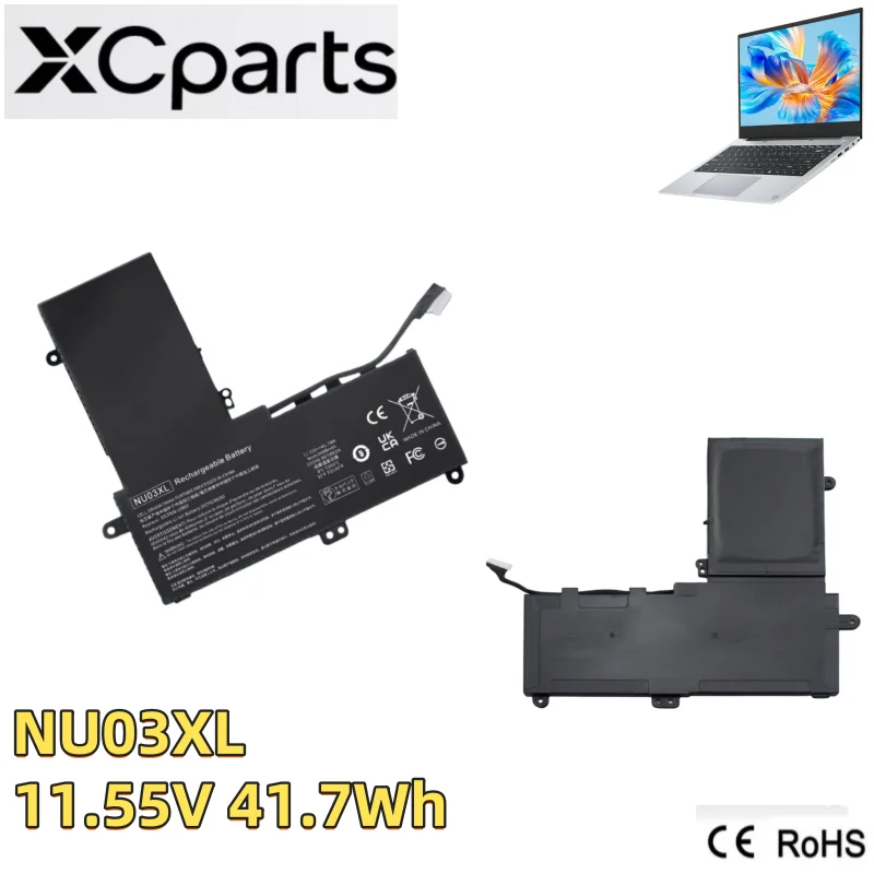 New NU03XL Laptop Battery 11.55V 41.7Wh For HP Pavilion x360 Convertible PC 11-U014UR HSTNN-UB6V TPN-C128 843536-541 844201-850