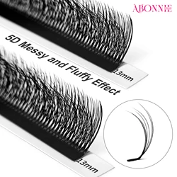 Abonnie Cashmere 5D Multilayer Lashes Extenison LC/LB/LJ Premium Natural Puffiness Individual Eyelash Extensions Fluffy Cilios