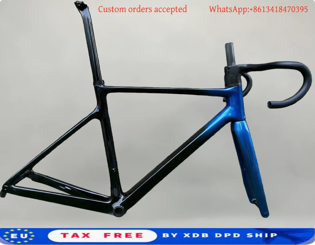 

Карбоновая рама для шоссейного велосипеда T1000 Addict с дисковыми тормозами, интегрированная с рулем