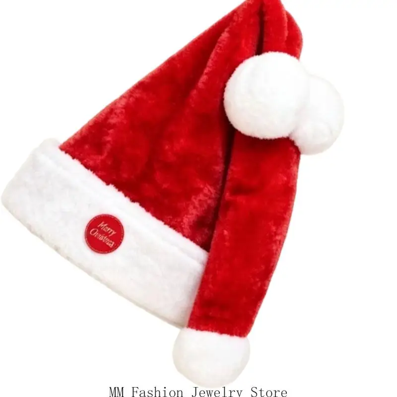 Christmas Party Santa Hat with a Flexible, Packable Hat Body for Party